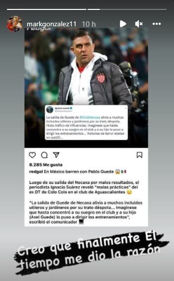 Mark González arremetió contra Guede tras acusaciones: El tiempo me dio la razón