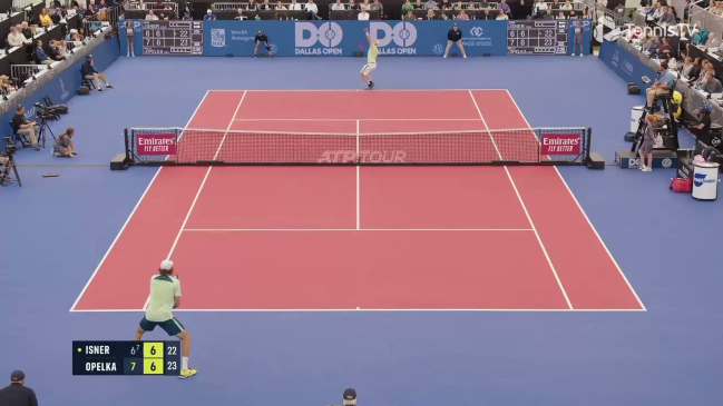 Reilly Opelka y John Isner jugaron el tie break más largo de la historia en Dallas