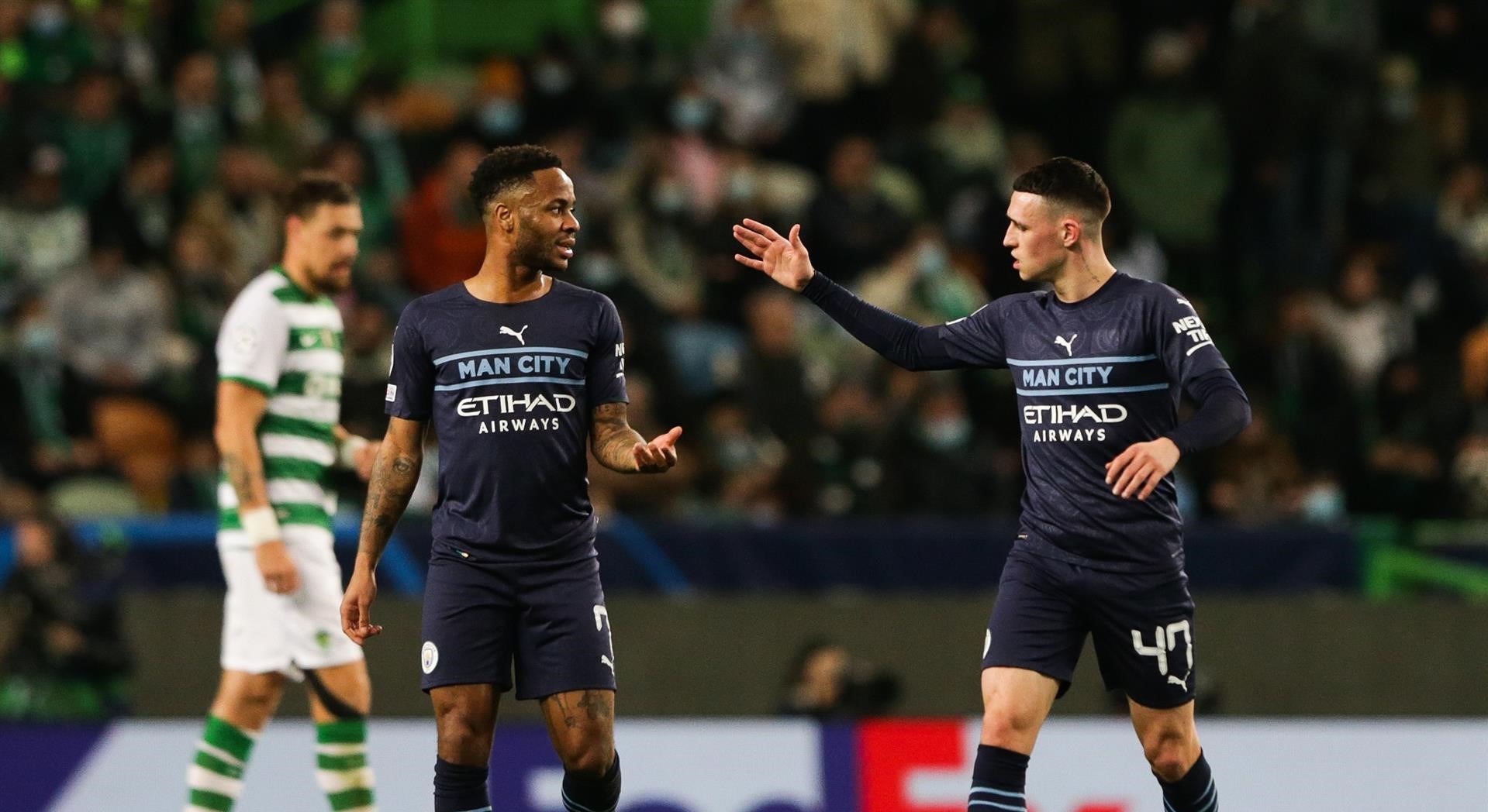 Manchester City aplastó a Sporting de Lisboa y puso un pie en cuartos de la Champions