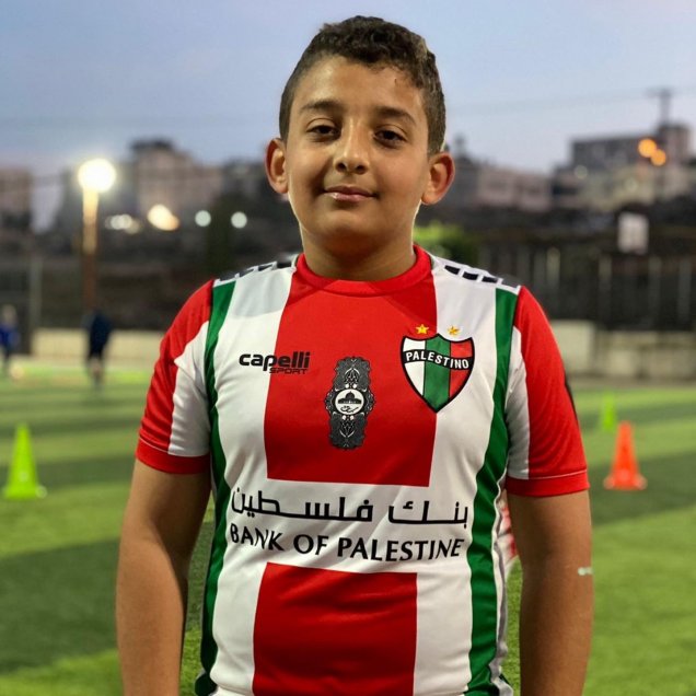 Palestino lució con orgullo las imágenes de su academia en Ramallah