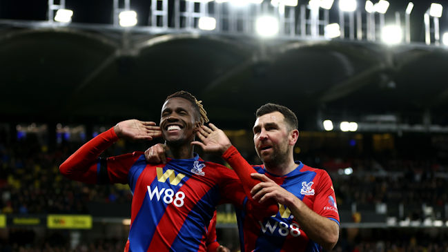 Wilfried Zaha sentenció con un doblete la goleada de Crystal Palace sobre el Watford de Sierralta