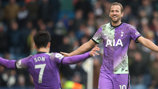 Kane y Son se matricularon con golazos en la victoria de Tottenham sobre el Leeds de Bielsa