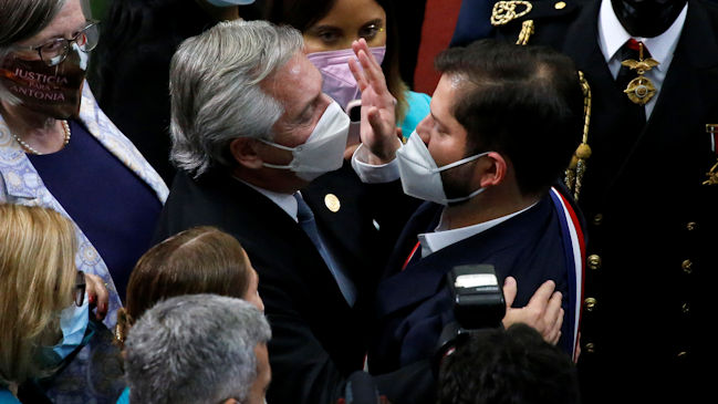 Alberto Fernández a Presidente Boric: Olvidaremos las dos Copa América que Chile nos ganó