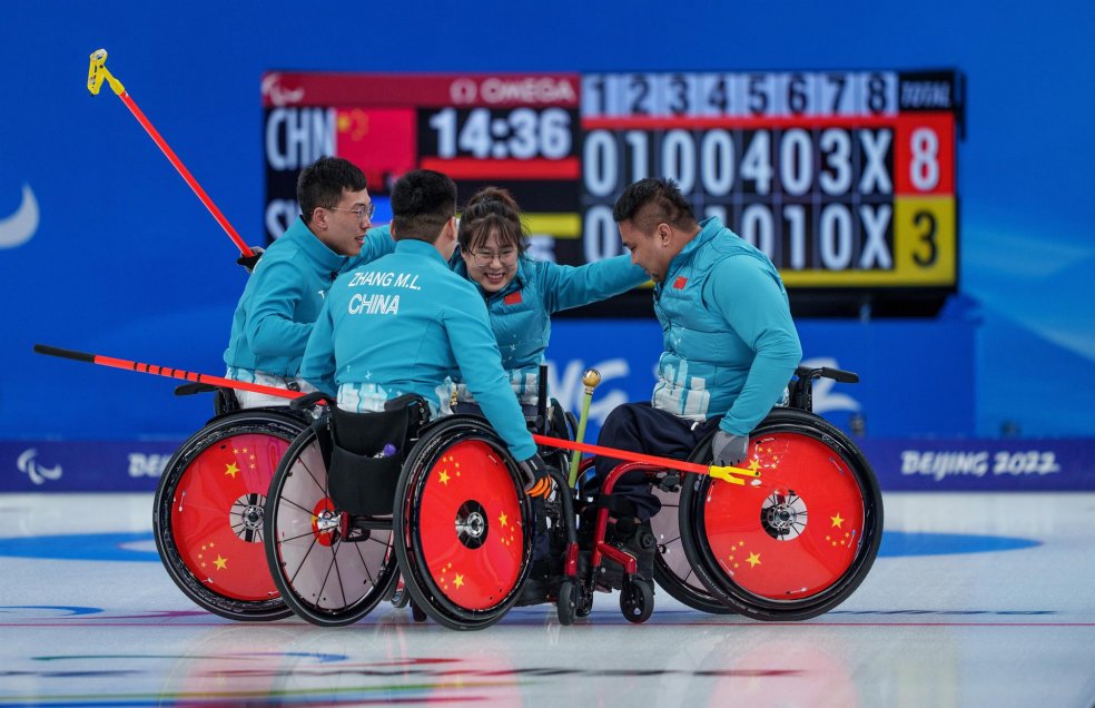 El último esfuerzo: Las mejores imágenes de una nueva jornada de los Juegos Paralímpicos de Invierno de Beijing 2022
