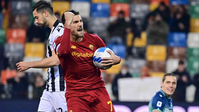 AS Roma rescató un empate en los descuentos ante Udinese por la Serie A