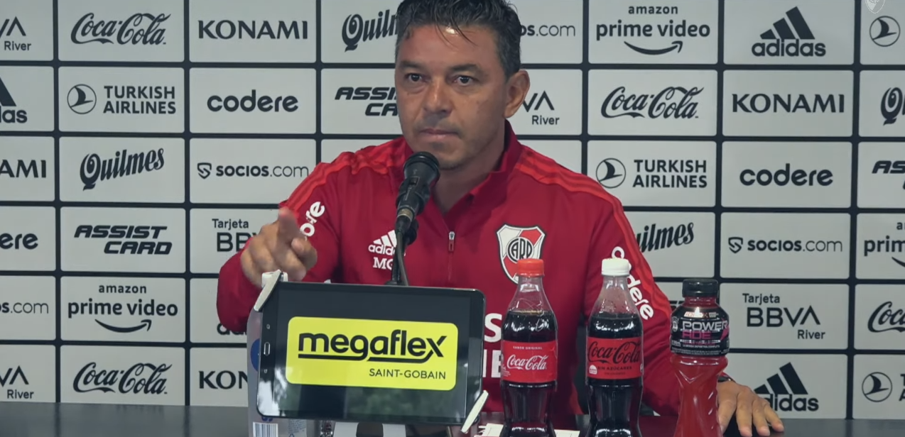 Gallardo anunció la formación de River Plate para el Superclásico sin que le preguntaran