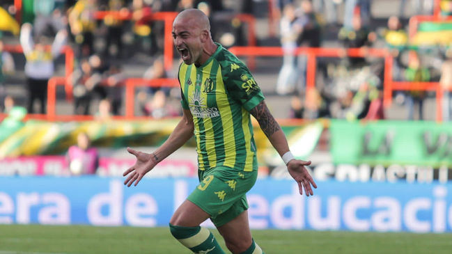 Santiago Silva volvió a marcar un gol dos años después en triunfo de Aldosivi sobre Patronato