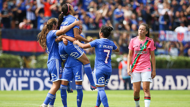 Universidad de Chile derribó a Palestino y sigue en lo más alto del Campeonato Femenino