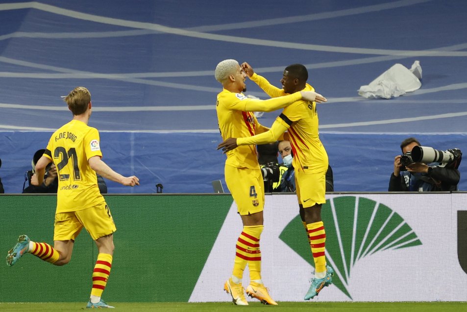 Aubameyang fue la figura en el baile de FC Barcelona para romper la mala racha ante Real Madrid