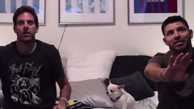 La dispar reacción de Del Potro y el “Kun” Agüero en el gol de Boca a River Plate en el clásico