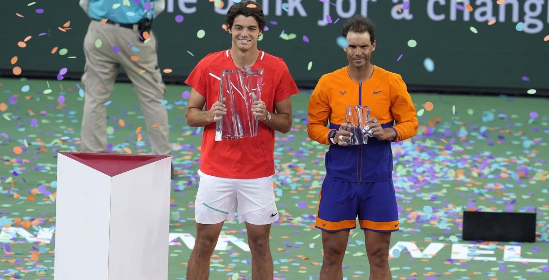 Taylor Fritz alzó el título en Indian Wells tras lograr ante Rafael Nadal el mejor triunfo de su carrera