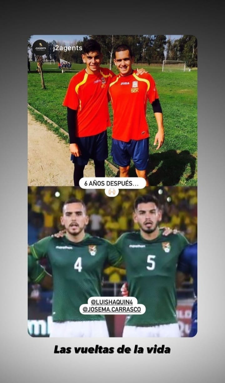 Seleccionados bolivianos compartieron una foto con la camiseta de Unión Española