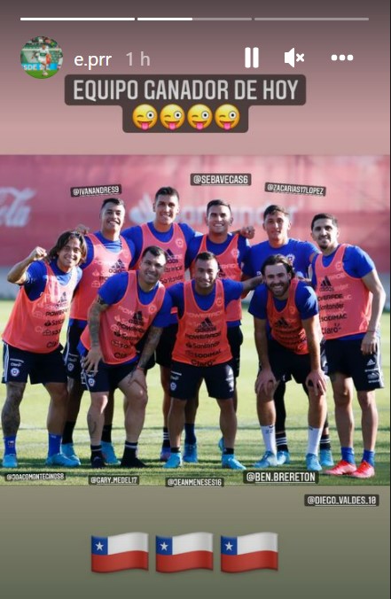 Ben Brereton lideró el “equipo ganador” en el entrenamiento de La Roja