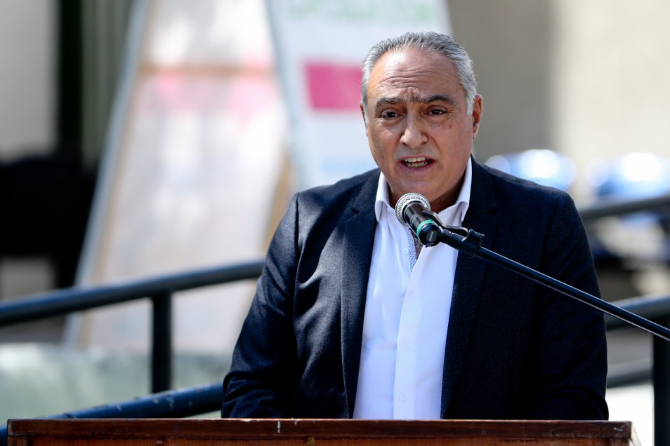 Gustavo Costas y Jorge Uauy participaron en actividad para conmemorar el Día de la Tierra Palestina