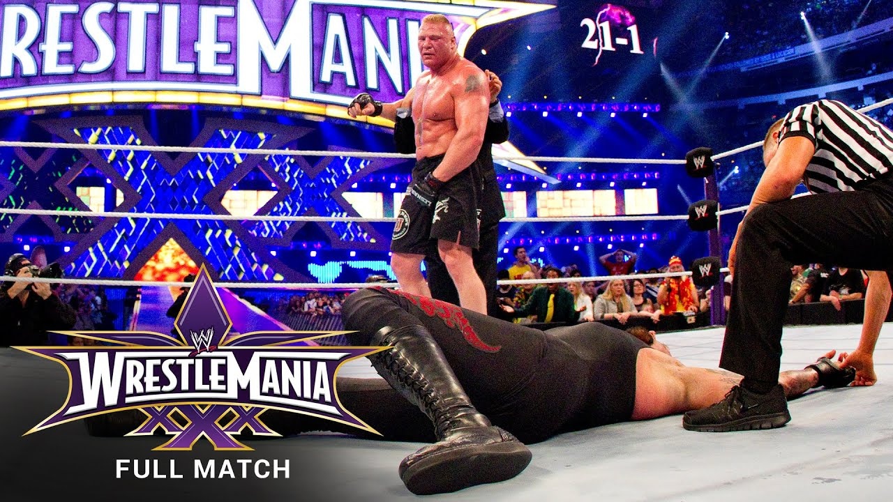 WWE recordó la histórica victoria de Brock Lesnar sobre Undertaker en Wrestlemania