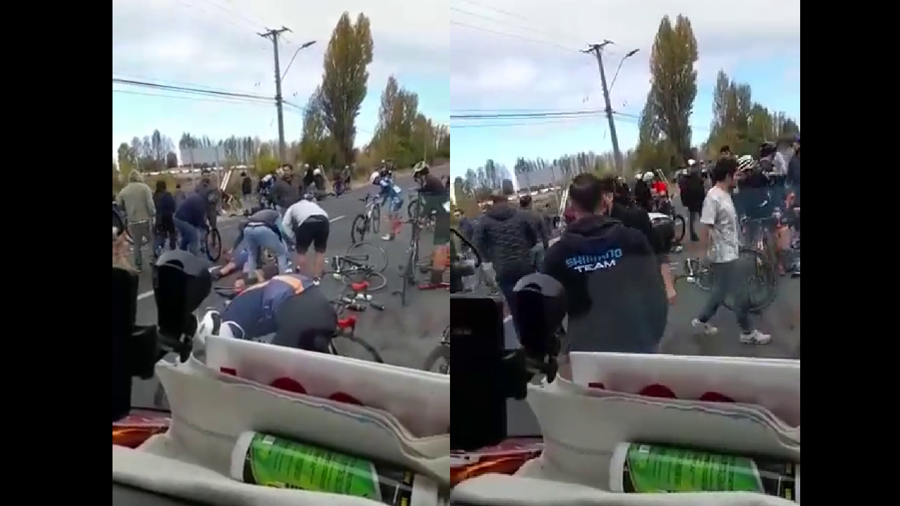 Grave accidente obligó a suspender el Nacional de Ruta de Ciclismo en Curicó