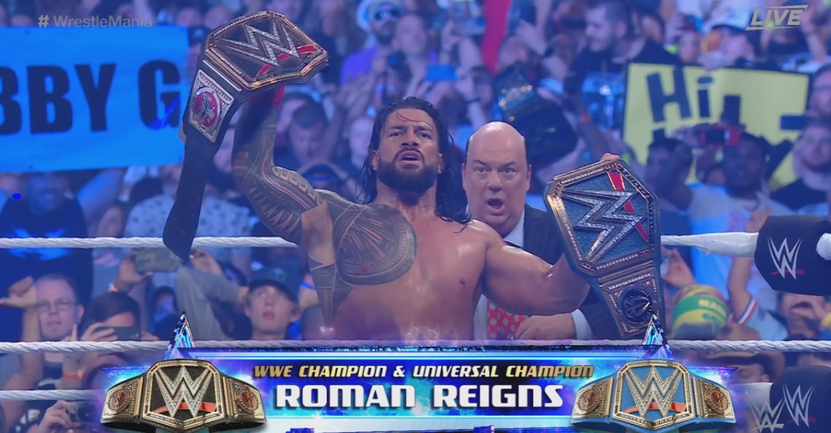 Roman Reigns derrotó a Brock Lesnar y conquistó el título de WWE en Wrestlemania