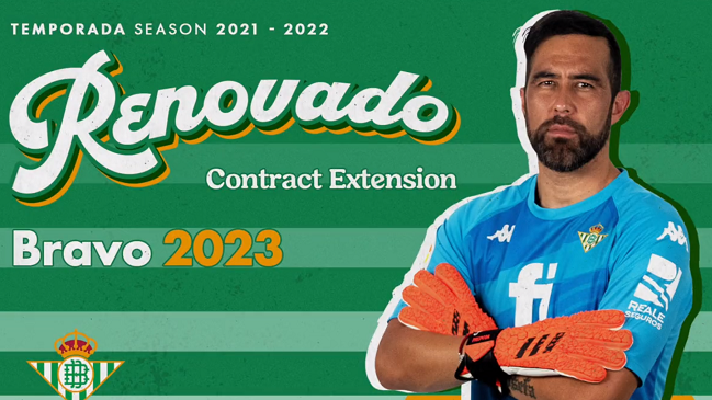 Real Betis oficializó la renovación de contrato para Claudio Bravo