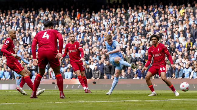 Los goles del frenético empate entre Manchester City y Liverpool por Premier League