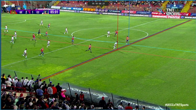 El polémico gol anulado a Colo Colo ante U. Española a través del VAR por offside