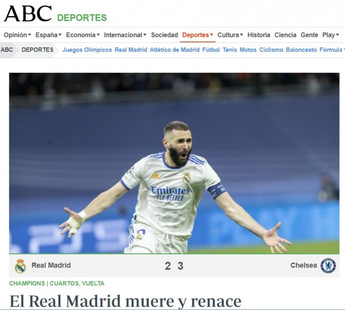 Medios españoles alucinaron con el paso de Real Madrid y Villarreal a las semis de la Champions