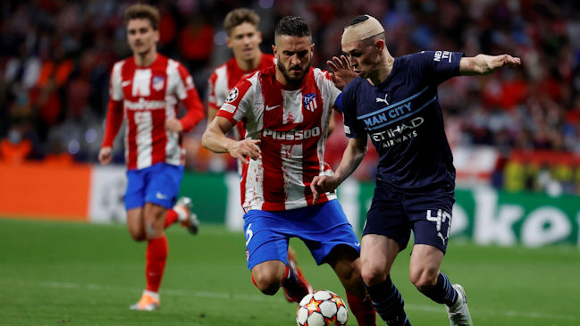 Manchester City resistió el empate ante Atlético de Madrid y avanzó a semifinales de la Champions