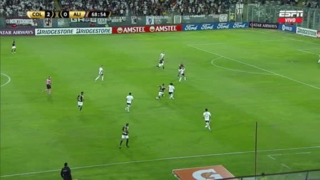 Edgar Benítez aprovechó un descuido de Colo Colo y descontó para Alianza Lima