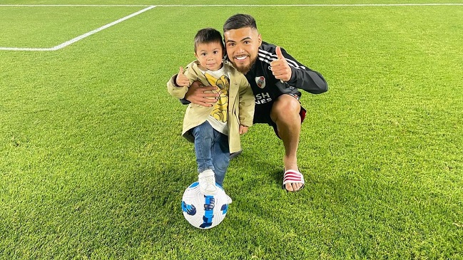 Hijo de Paulo Díaz se dio el lujo de marcar un gol en el Monumental de River