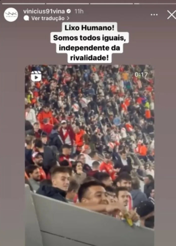 River Plate arriesga sanción por acción discriminatoria de un hincha con un rival