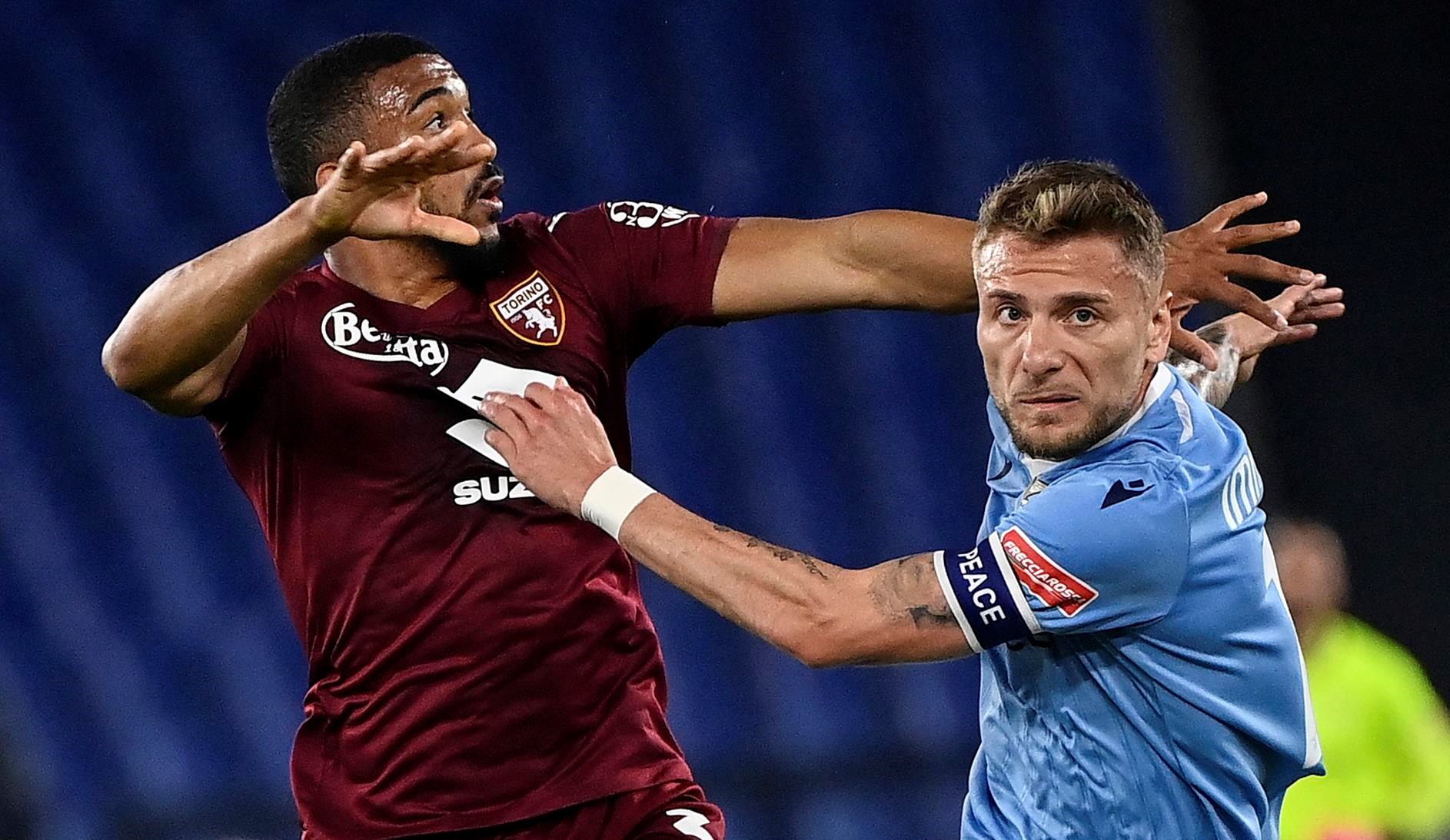Ciro Immobile salvó a Lazio con agónico gol para igualar ante Torino