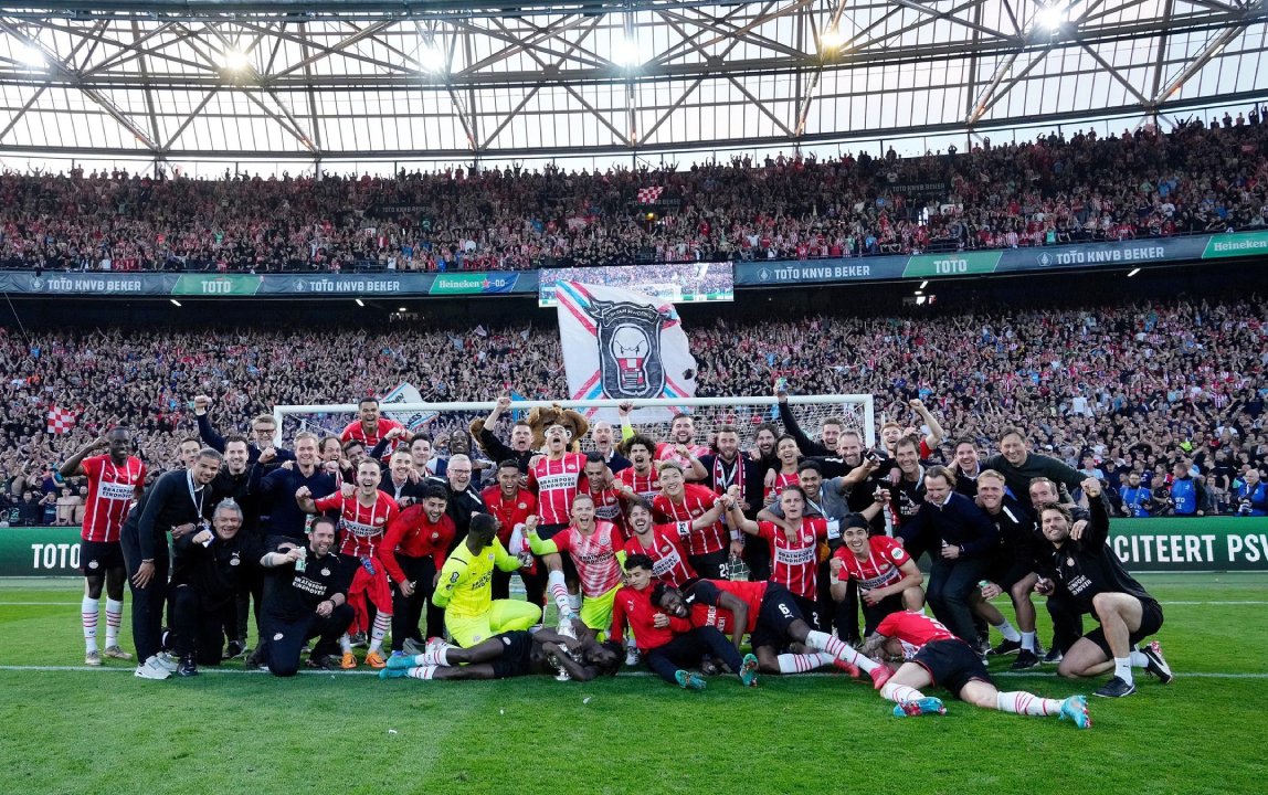 PSV Eindhoven remontó ante Ajax y conquistó la Copa de Países Bajos