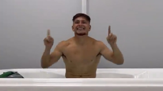 ¡Al ritmo de la cumbia! El festejo de Oscar Opazo y Leo Gil tras la victoria ante Cobresal