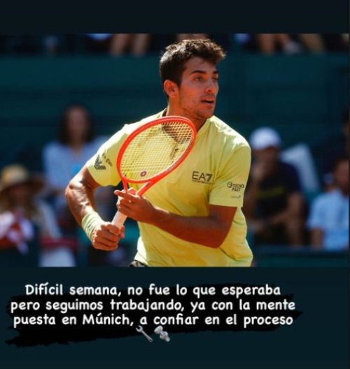 Cristian Garin mostró su optimismo: A confiar en el proceso