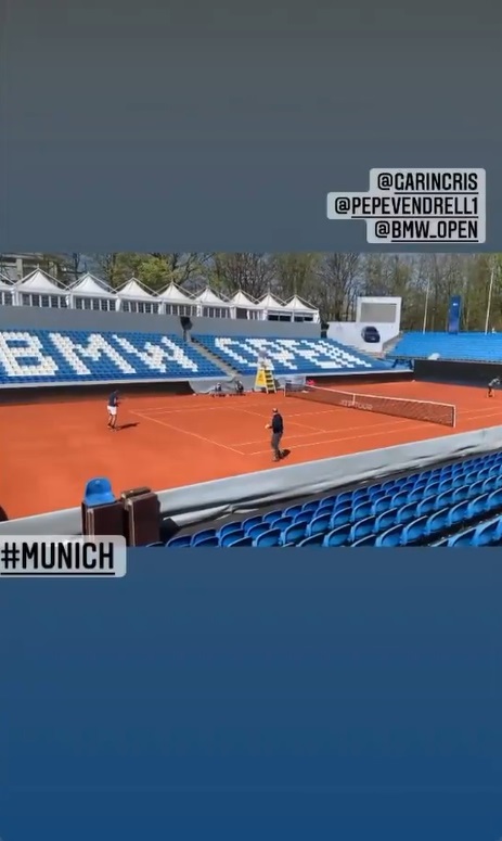 Cristian Garin entrena en Alemania para disputar el ATP de Munich