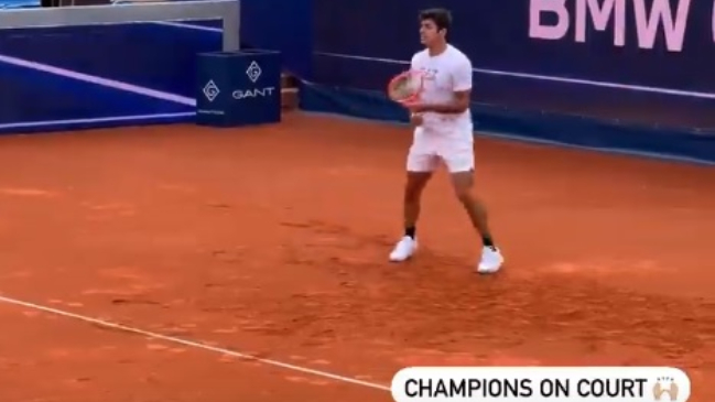 ¡Qué lujo! Cristian Garin entrenó con Alexander Zverev como preparación para el ATP de Munich