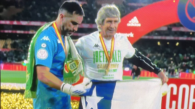 Los festejos del Betis de Pellegrini y Bravo luego de conquistar su tercera Copa del Rey
