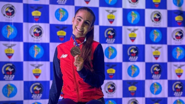 Valentina Toro ganó oro en el Sudamericano de Karate pese a esta dura lesión