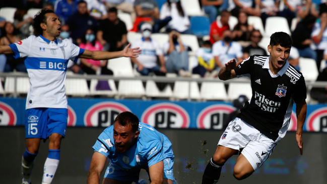 Alexander Oroz ingresó desde la banca y anotó el empate de Colo Colo ante la UC