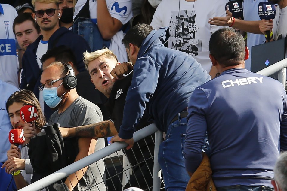 La caótica trifulca en las tribunas de San Carlos de Apoquindo tras el empate de Colo Colo y la UC