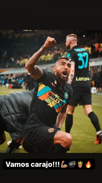 “¡Golazo mi niño!” Arturo Vidal felicitó a Alexis tras anotar en triunfo de Inter