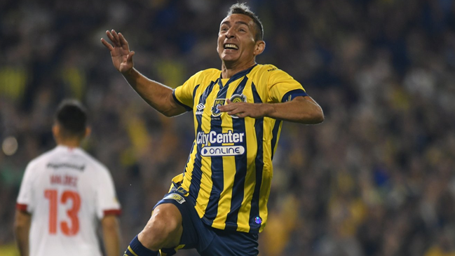 Marco Ruben anotó en su último partido como profesional y alcanzó 105 goles con Rosario Central