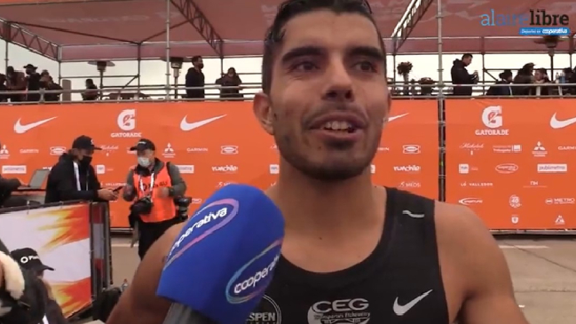 Daniel Cortés, ganador de los 42 kilómetros: Quiero subir el nivel y darle triunfos al deporte chileno