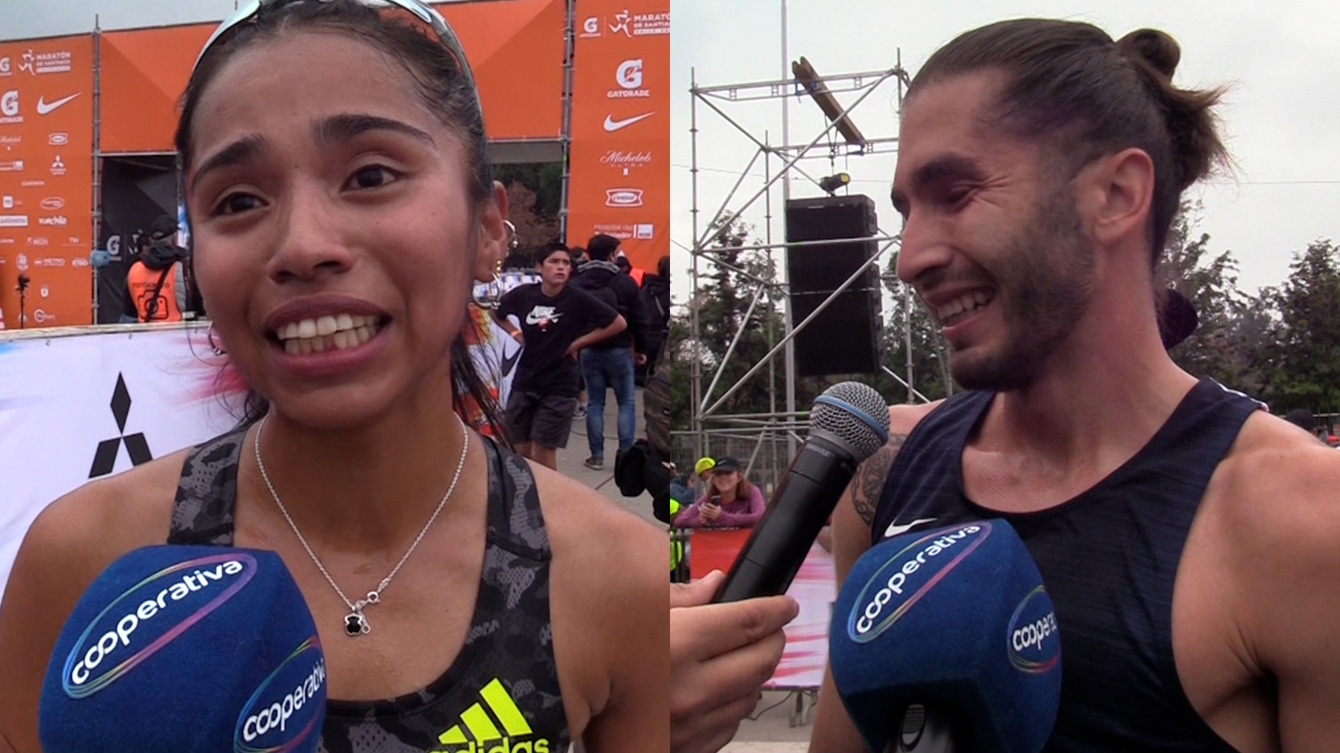 Jennifer González y Carlos Díaz: Los ganadores de los 10K en el Maratón de Santiago