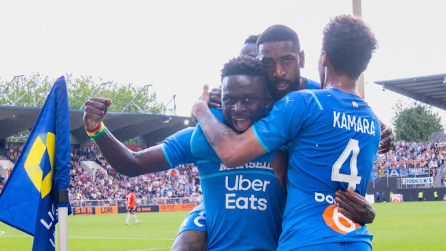 Olympique de Marsella tumbó a FC Lorient y se aproximó a la Champions League
