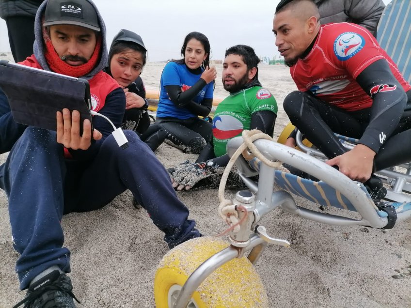 Las primeras prácticas de Chile de cara al Mundial de Parasurf