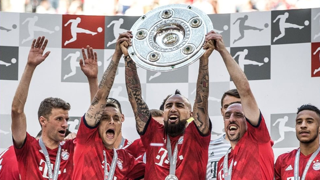 “Este equipo daba miedo”: Bundesliga recordó el título de Bayern en 2018 con Vidal como protagonista