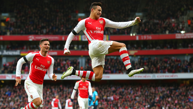 Alexis Sánchez está en el top ten de futbolistas sudamericanos que han pasado por la Premier