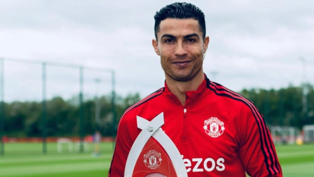 Cristiano Ronaldo fue elegido el mejor jugador de abril en Manchester United