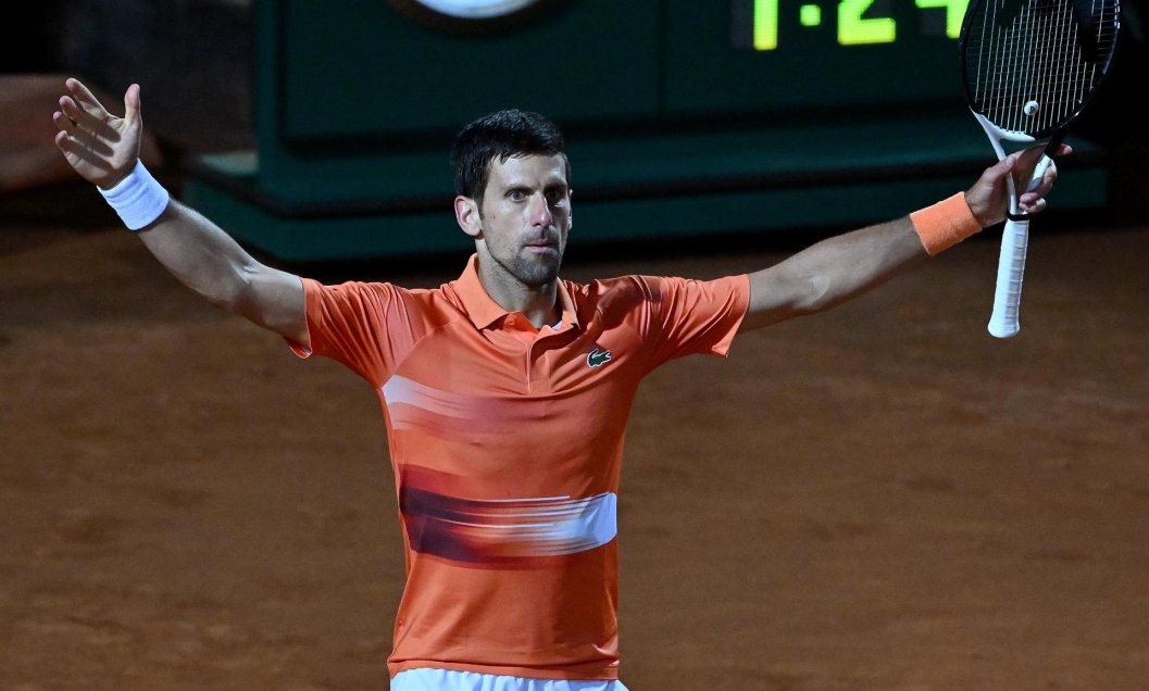 Djokovic superó la resistencia de Auger-Aliassime y se metió entre los cuatro mejores en Roma