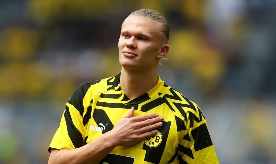 Erling Haaland fue homenajeado antes de su último partido con Borussia Dortmund